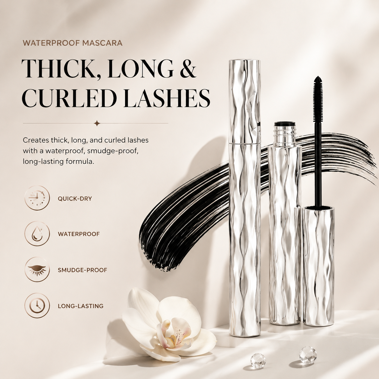 ✨Last Day-Buy 1 Get 1 Free✨ Waterproof Mascara for Long-Lasting 👁️