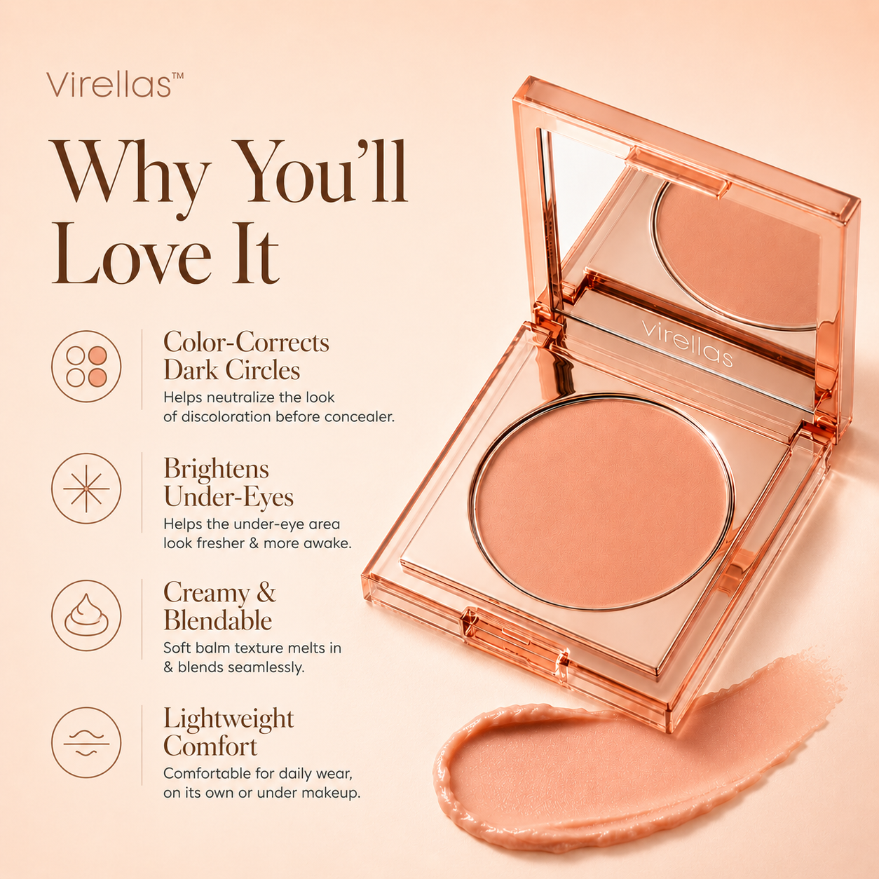 Virellas™  Under-Eye Brightening Corrector Balm