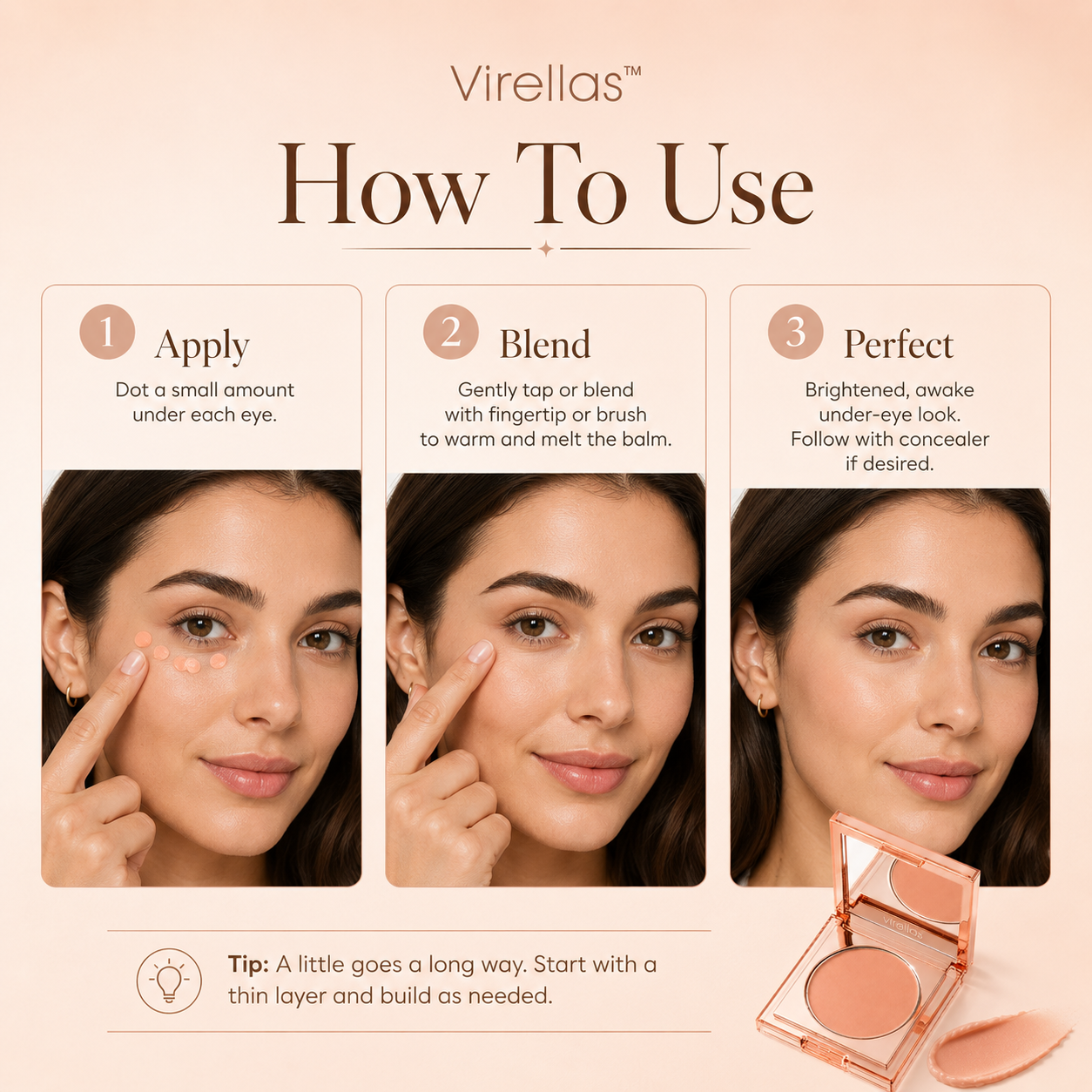 Virellas™  Under-Eye Brightening Corrector Balm