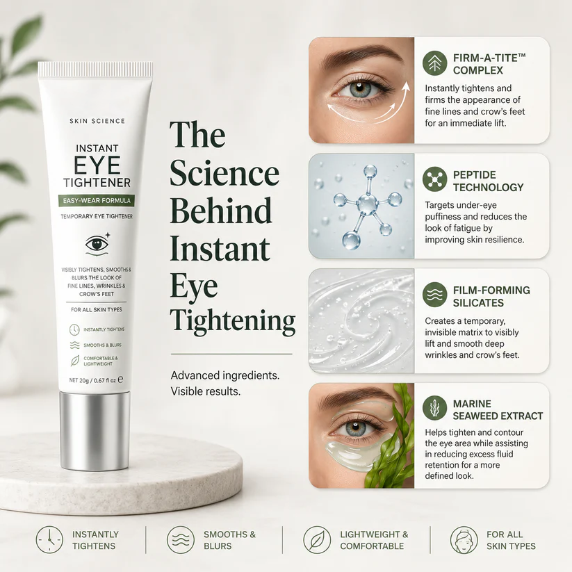 Formula technology behind Instant Eye Tightener