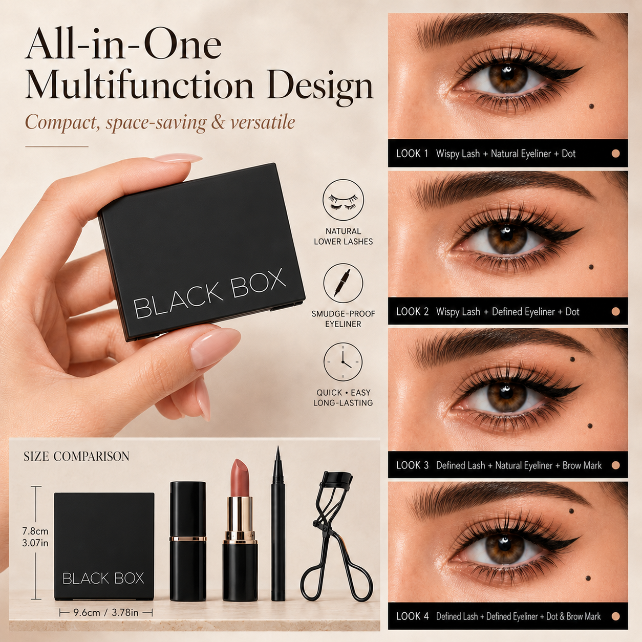 🥳2026 HOT SALE🥳 3-in-1 Eyeliner & Lower Lash Stamp Set