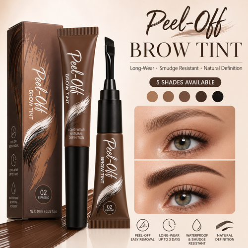 Buy 1 Get 1 FREE! 🔥5-Color Tear-Off Brow Tint – Waterproof