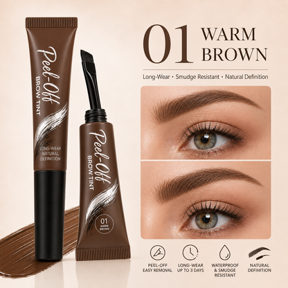 Buy 1 Get 1 FREE! 🔥5-Color Tear-Off Brow Tint – Waterproof