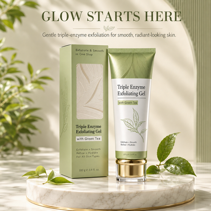 Triple Enzyme Exfoliating Gel-Clear Build-Up. Bring Back Your Natural Glow. ✨