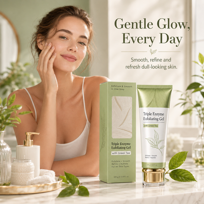 Triple Enzyme Exfoliating Gel-Clear Build-Up. Bring Back Your Natural Glow. ✨