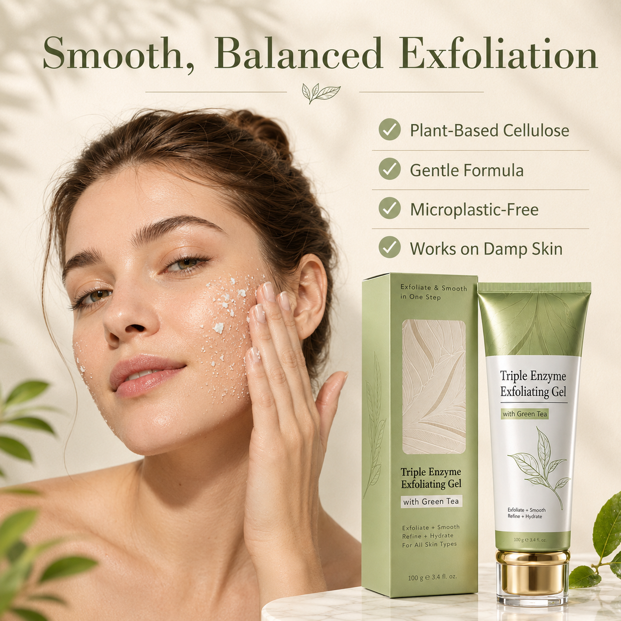 Triple Enzyme Exfoliating Gel-Clear Build-Up. Bring Back Your Natural Glow. ✨