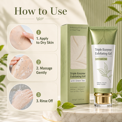 Triple Enzyme Exfoliating Gel-Clear Build-Up. Bring Back Your Natural Glow. ✨